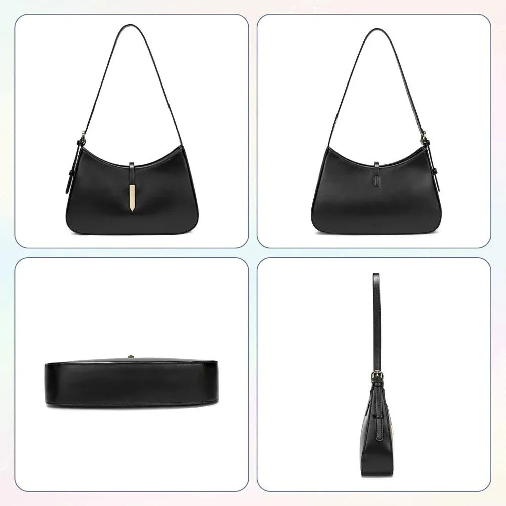 Vegan Leather Shoulder Bag Women Small Crossbody Hobo Purse Stylish Travel